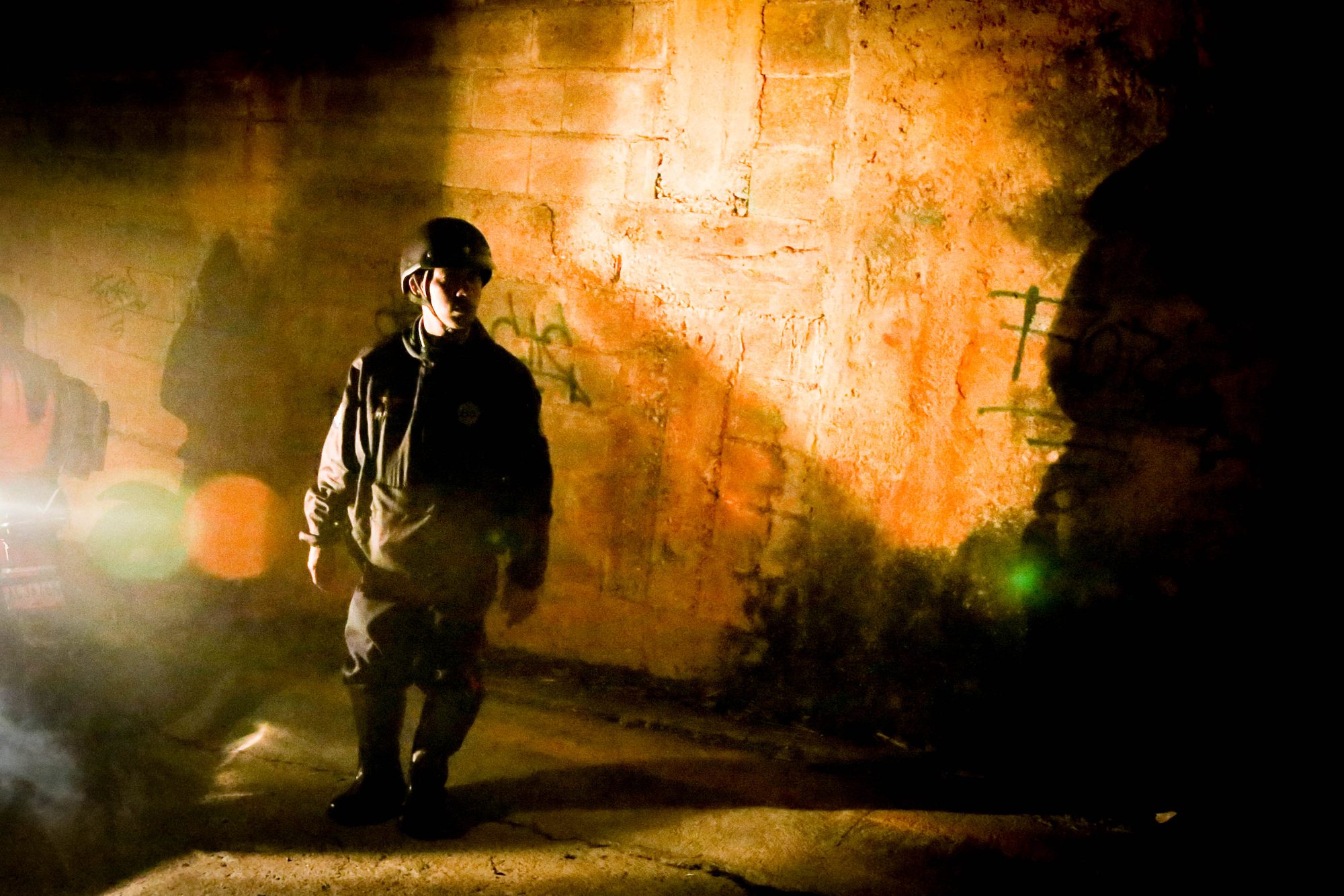 On patrol with Caracas police.