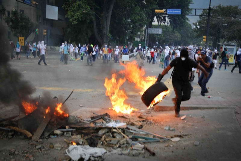 Anti-government protesters.